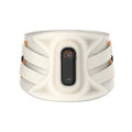 White ThermoLuma Back Support with digital controller, front view