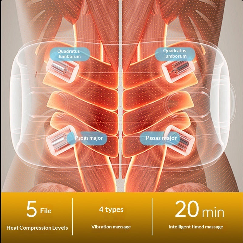Supplier anatomical graphic showing Back Support placement and controls