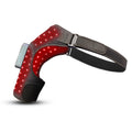 Black ThermoLuma Shoulder Wrap illuminated by red LEDs